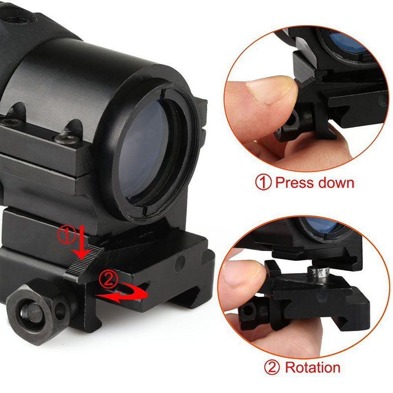 Long Xiang Optics-Best Picatinny Rail 3x Magnifier For Red Dot Tactical Scope Zb3x21-7