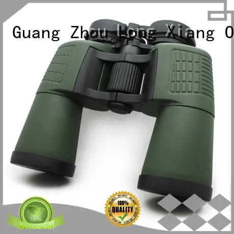 Custom green color waterproof binoculars Long Xiang Optics porro