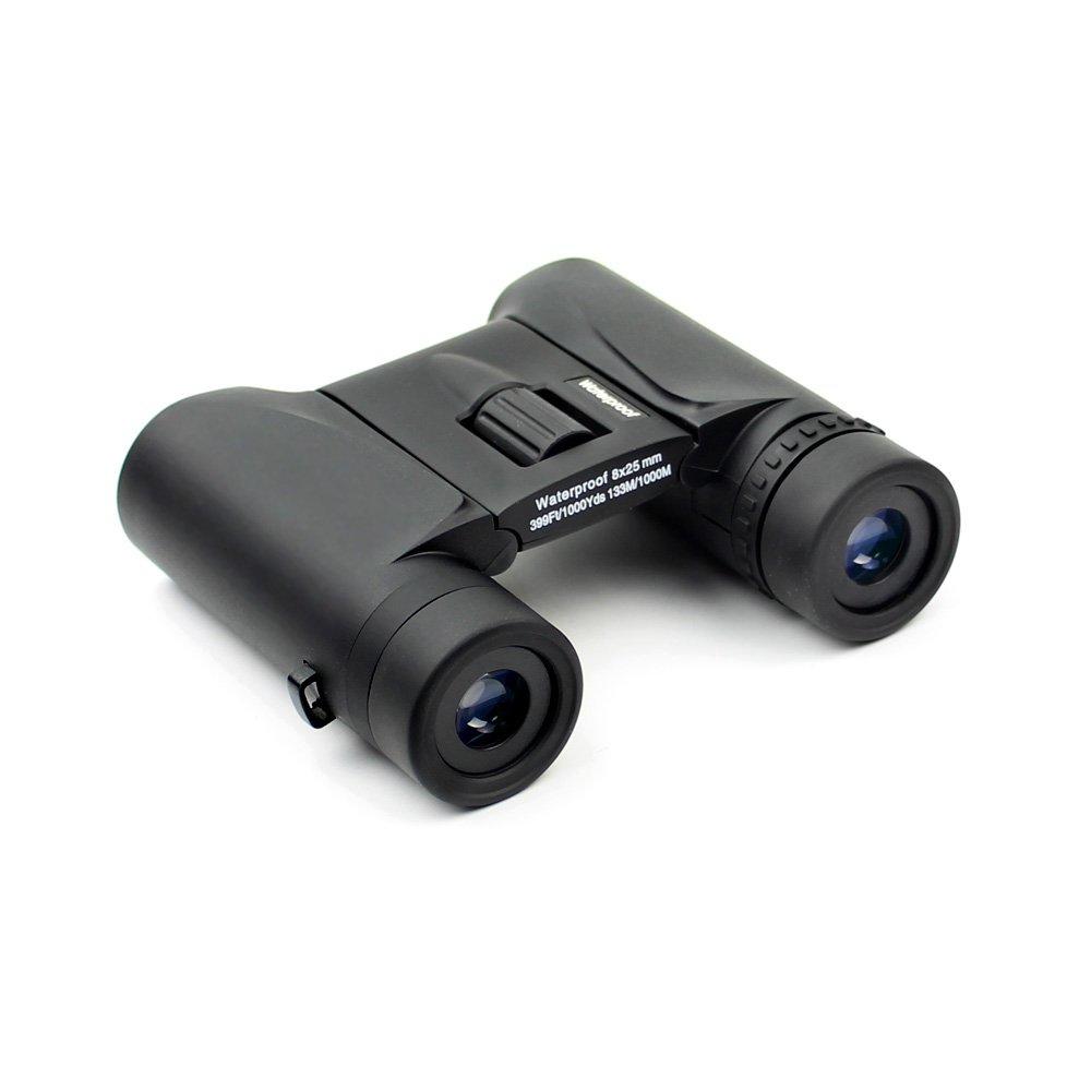 Travel 8x25 best compact binoculars Ipx4 Water Resistant  MZ8x25