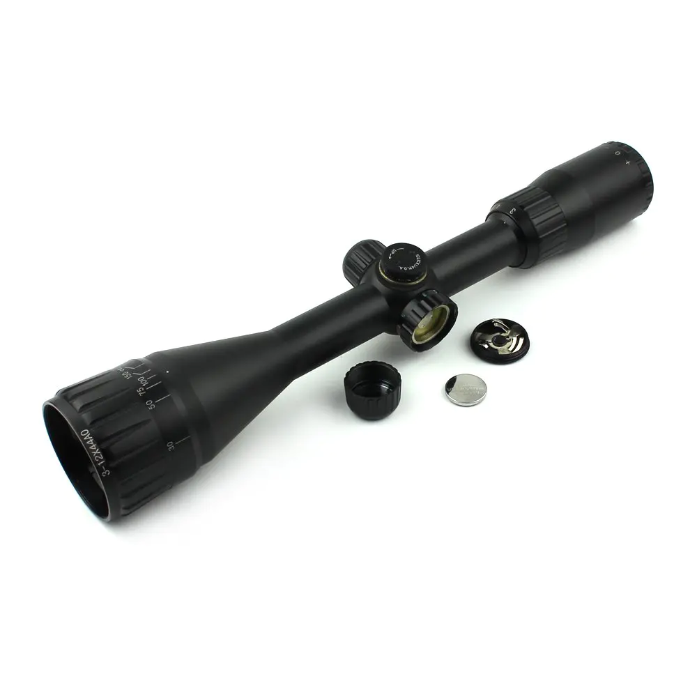 Hunting Scopes Best Ar Scope Red Green Blue Mil Dot Reticle  3-12x44AOE