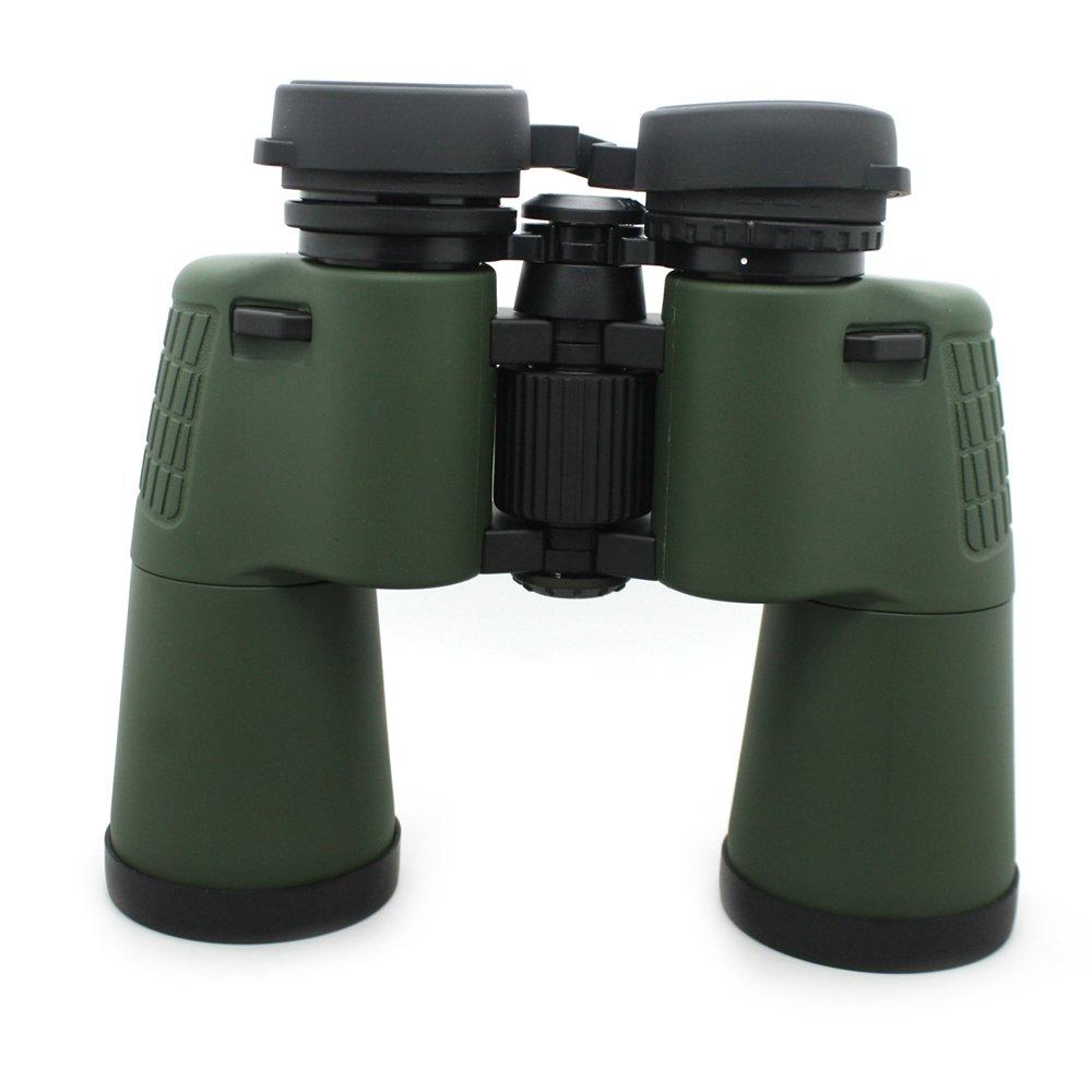 Water Resistant 10x50 Long Range Binoculars With Eye Caps Green Color MZ10x50