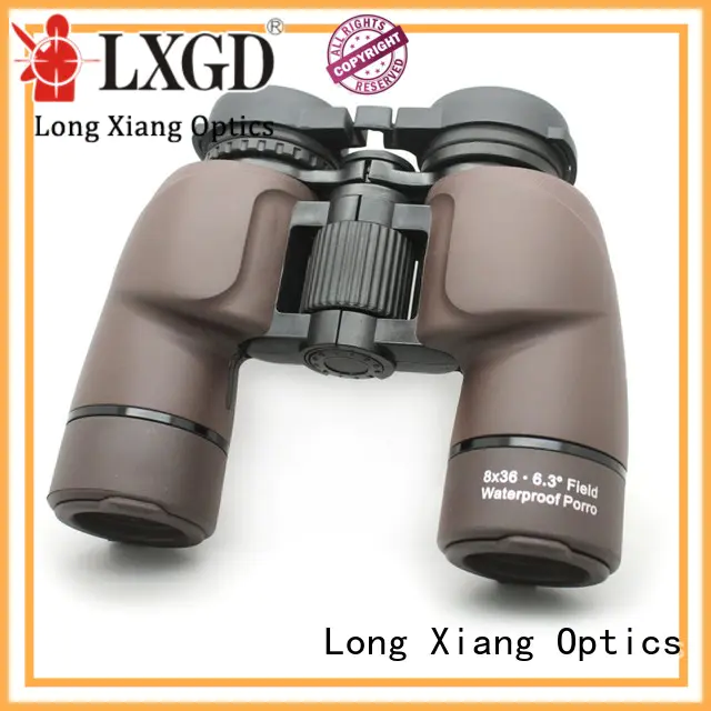 Wholesale black waterproof binoculars Long Xiang Optics Brand