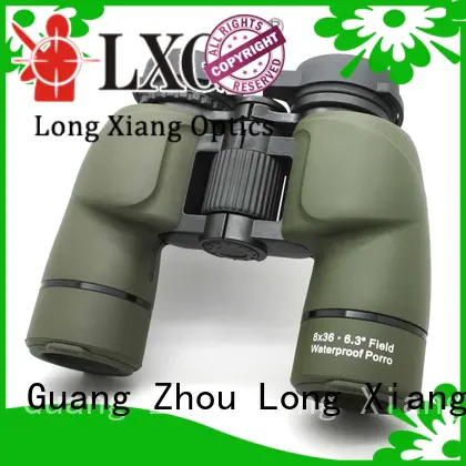 black nitrogen yellow waterproof binoculars Long Xiang Optics Brand company