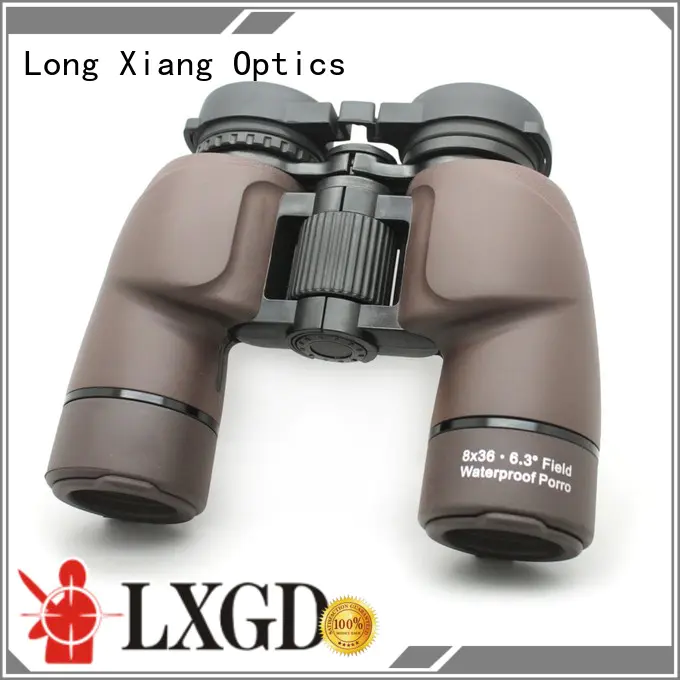 compact waterproof binoculars wide black tactical Long Xiang Optics Brand waterproof binoculars