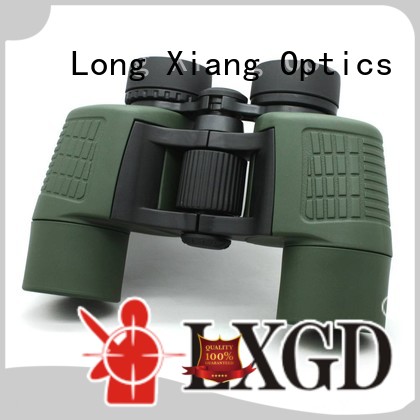hd black color compact waterproof binoculars Long Xiang Optics manufacture