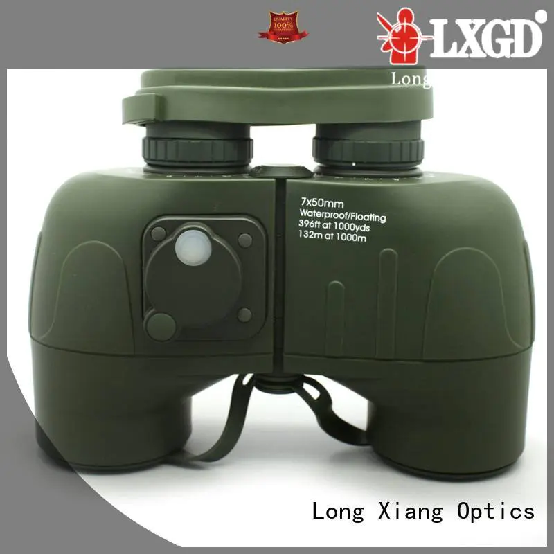 green customized brand compact waterproof binoculars Long Xiang Optics