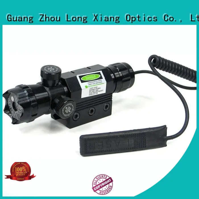 Long Xiang Optics Brand rail color custom tactical flashlight with laser