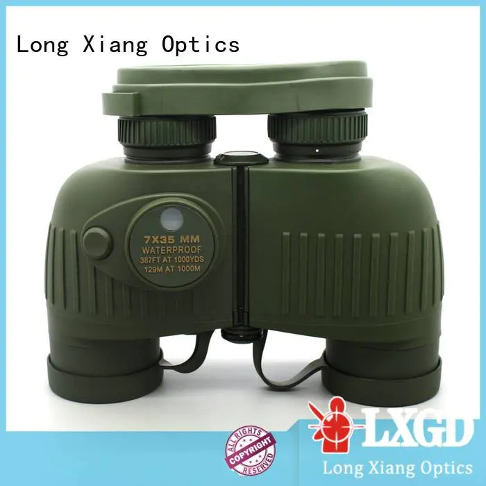 Long Xiang Optics compact waterproof binoculars customized nitrogen angle wide