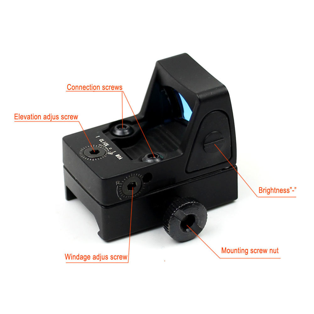 Long Xiang Optics-RMR Red Dot Reflex Sight 800g Shockproof 2-3 MOA Red Dot Scope-3