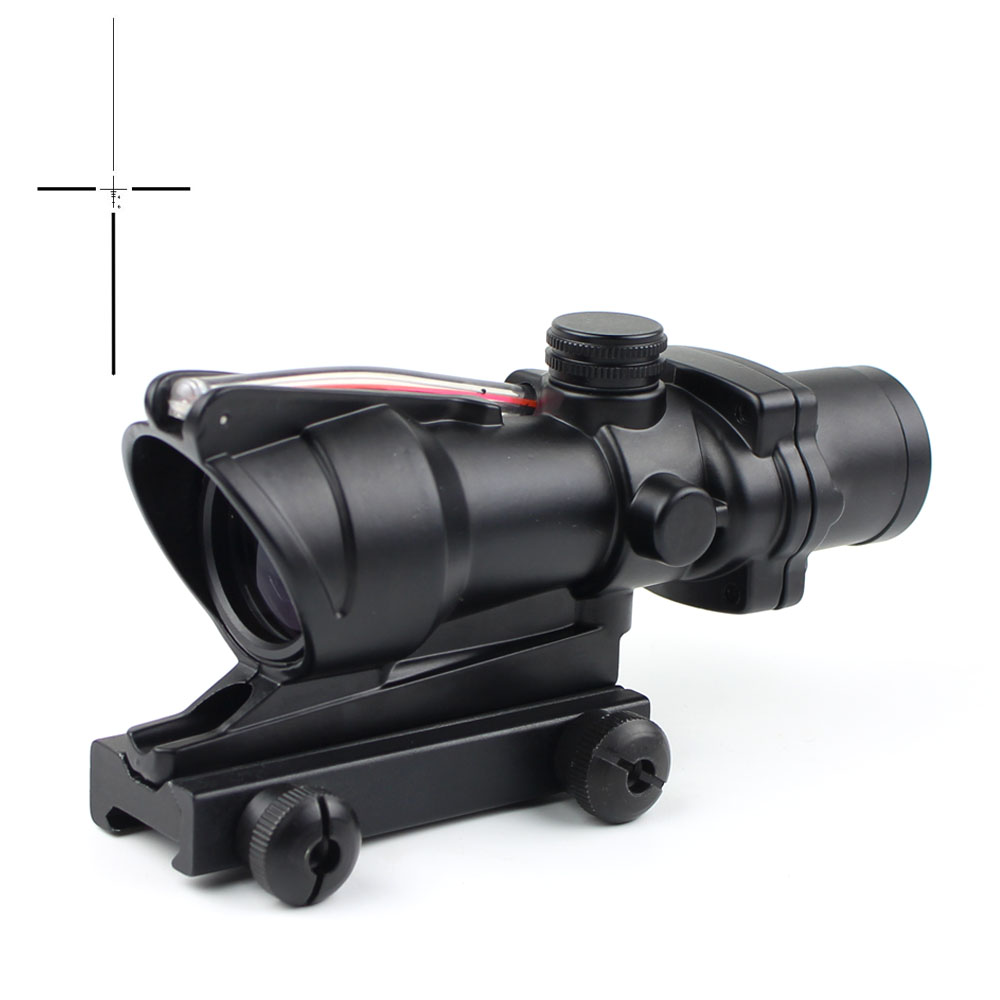 Long Xiang Optics-New Fiber Optic Illuminated Rifle Scope 4x Magnification 4x32c | Tactical