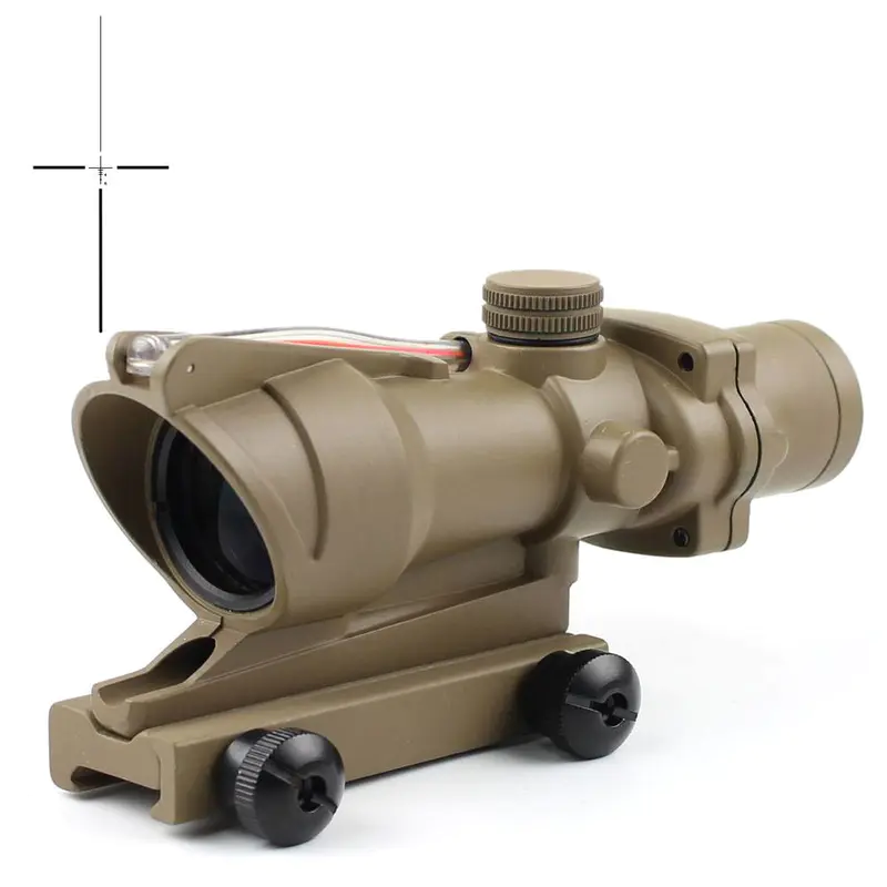 New Fiber Optic Illuminated Rifle Scope 4x Magnification 4x32C